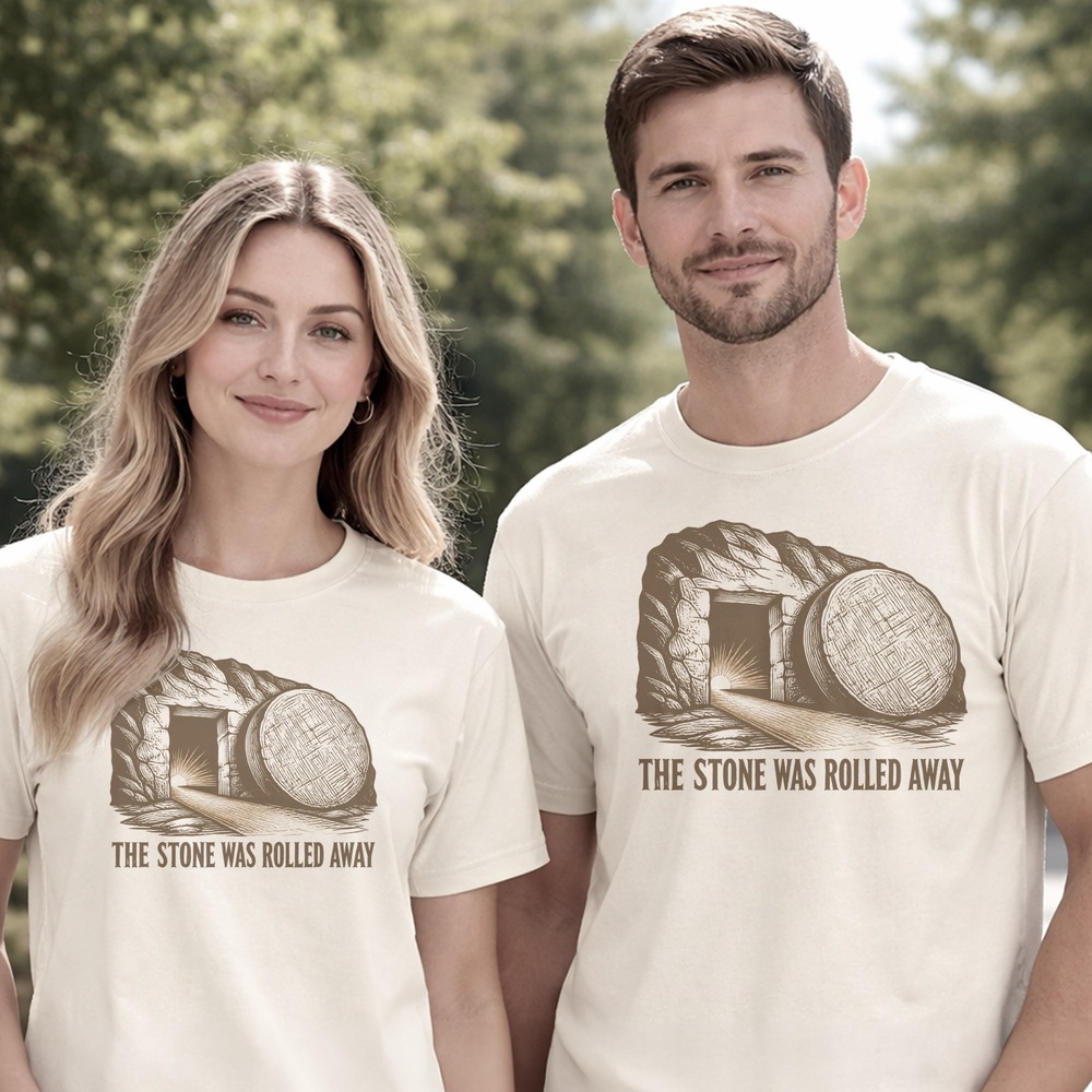 The Stone Was Rolled Away Empty Tomb Tee
